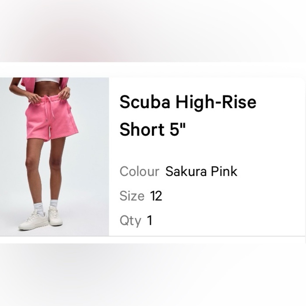 lululemon athletica High-Waist Shorts in Sakura Pink